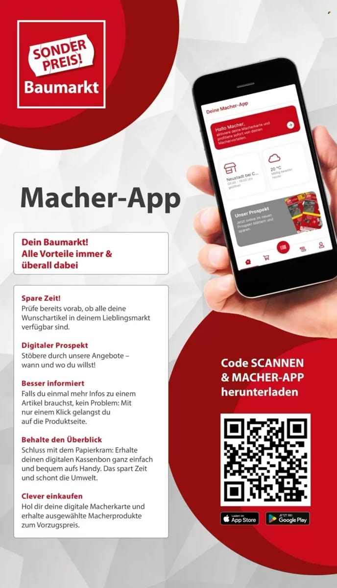 Prospekt Sonderpreis Baumarkt, Seite 16 von 16