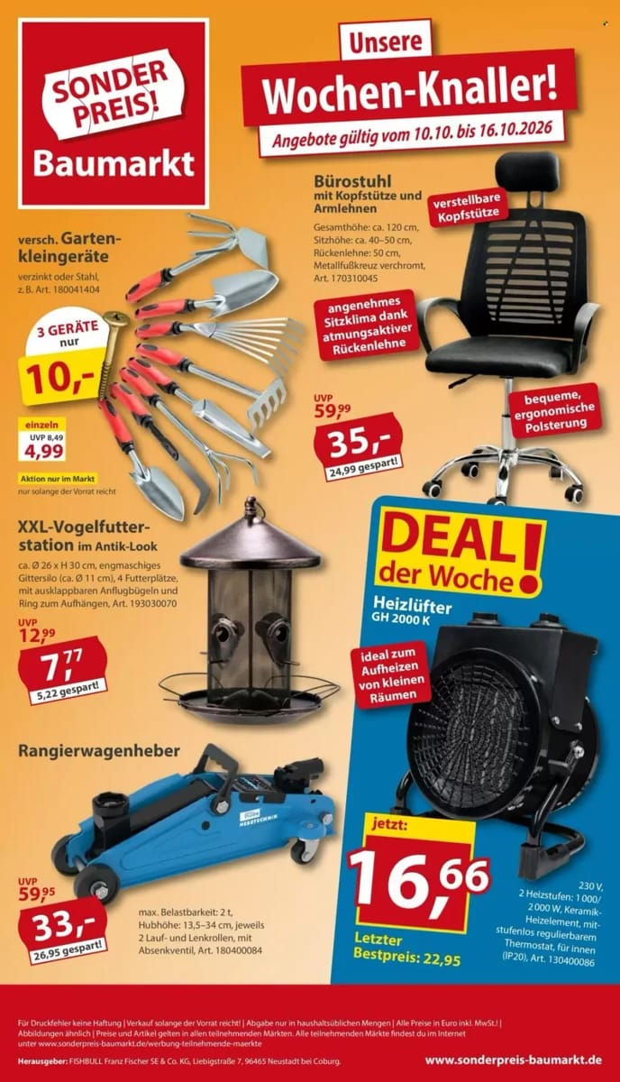 Prospekt Sonderpreis Baumarkt, Seite 1 von 4