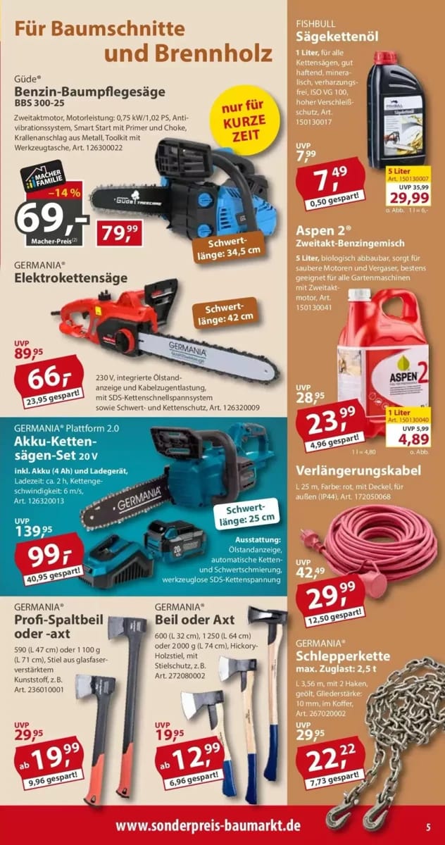 Prospekt Sonderpreis Baumarkt, Seite 5 von 15