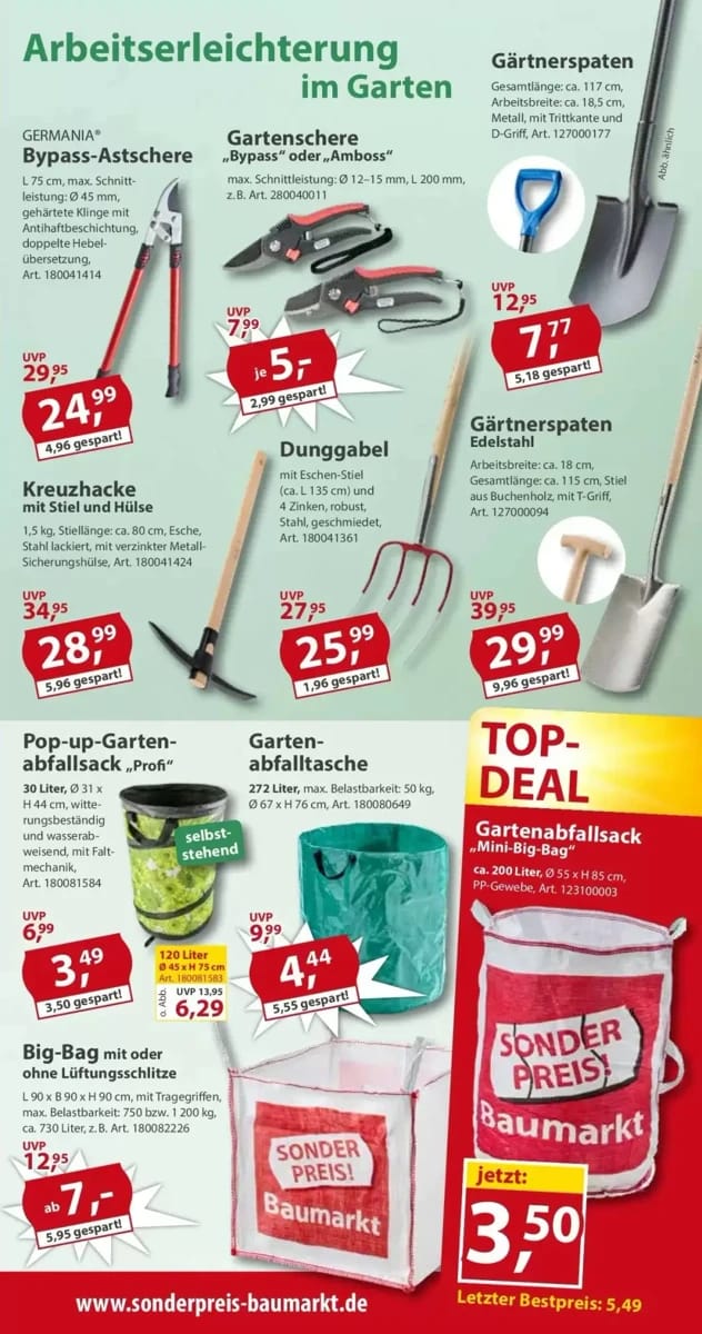 Prospekt Sonderpreis Baumarkt, Seite 7 von 15