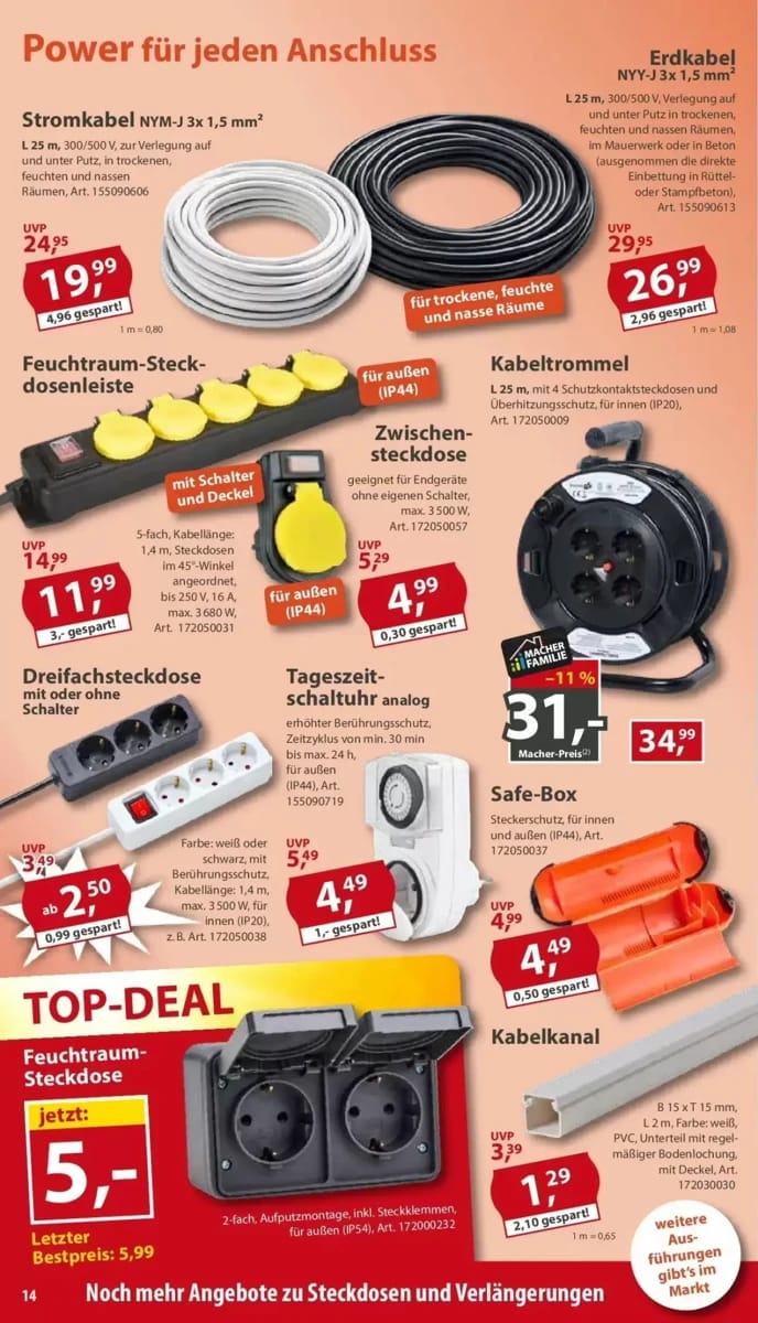 Prospekt Sonderpreis Baumarkt, Seite 14 von 15