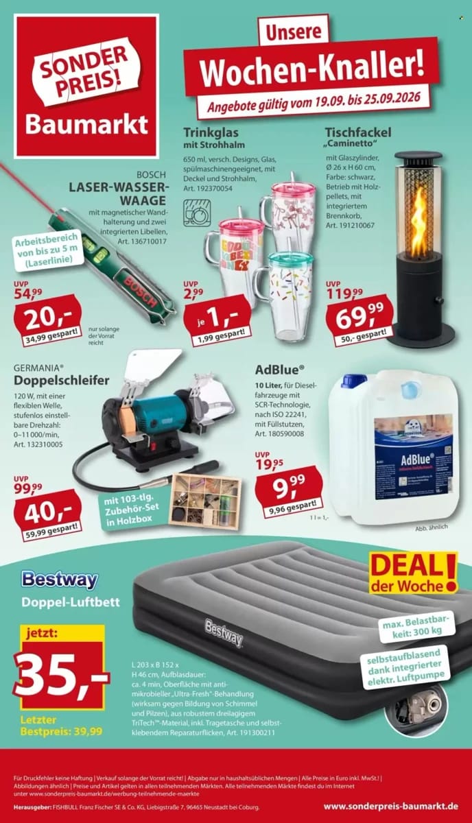 Prospekt Sonderpreis Baumarkt, Seite 1 von 4
