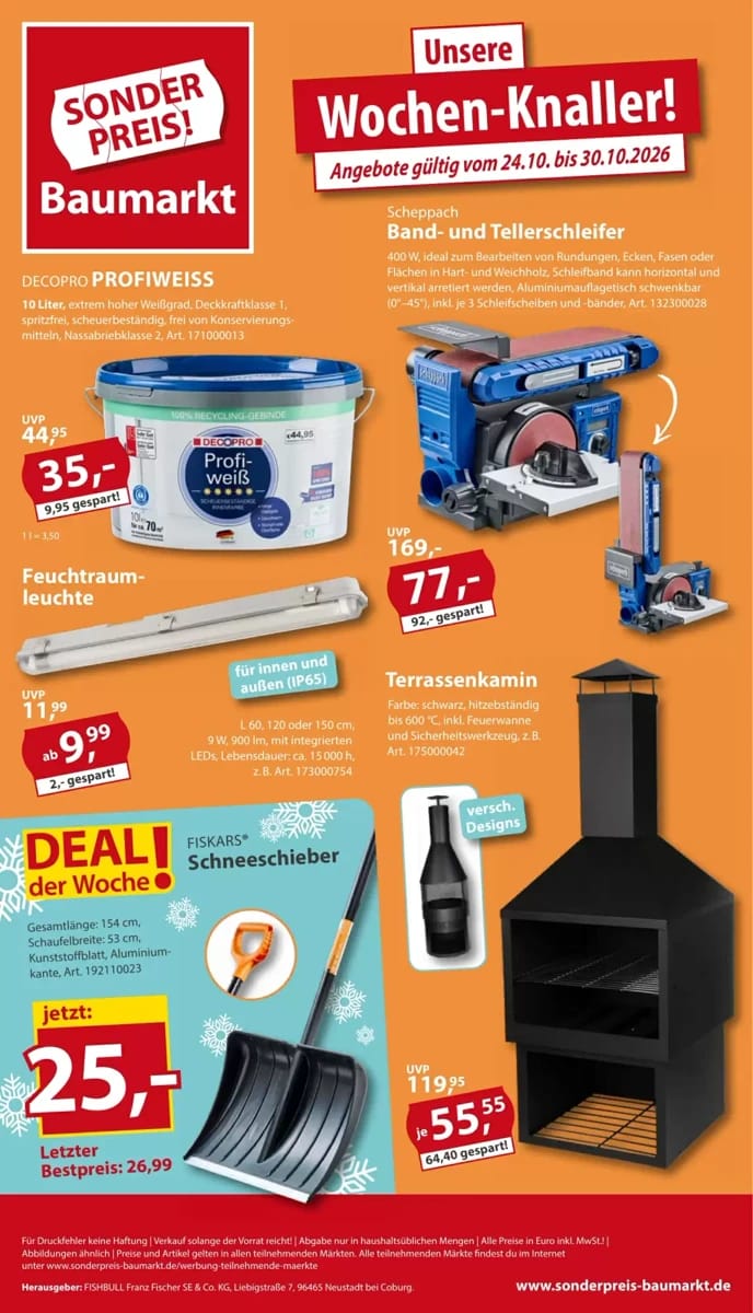 Prospekt Sonderpreis Baumarkt, Seite 1 von 4