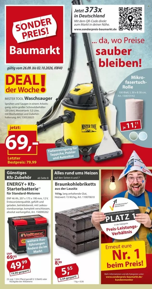 Prospekt Sonderpreis Baumarkt, Seite 1 von 16