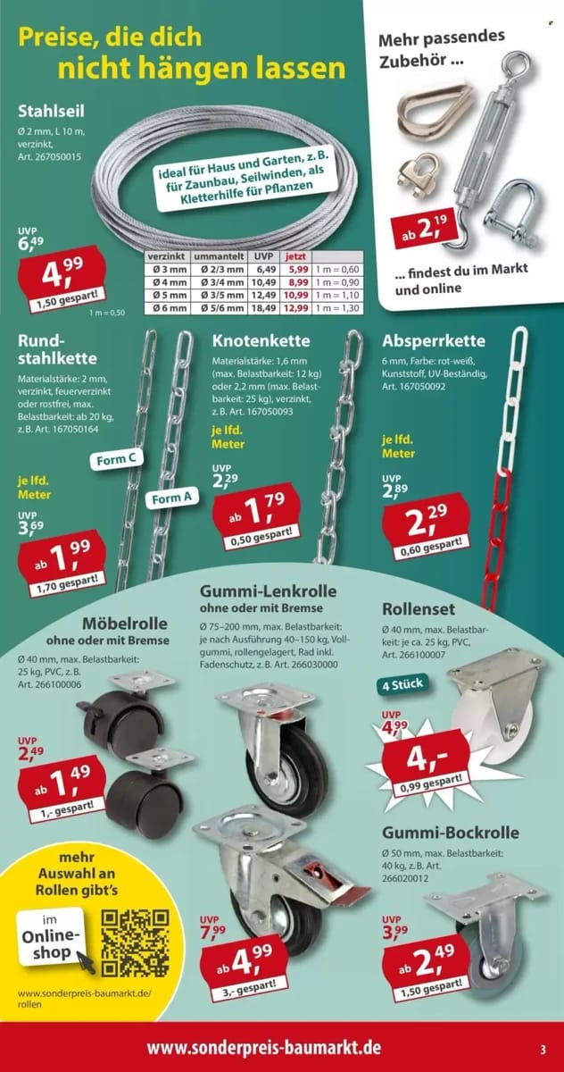Prospekt Sonderpreis Baumarkt, Seite 3 von 16