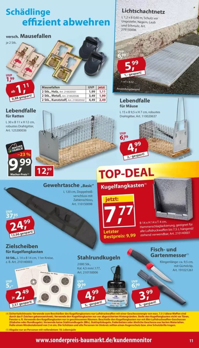 Prospekt Sonderpreis Baumarkt, Seite 11 von 16