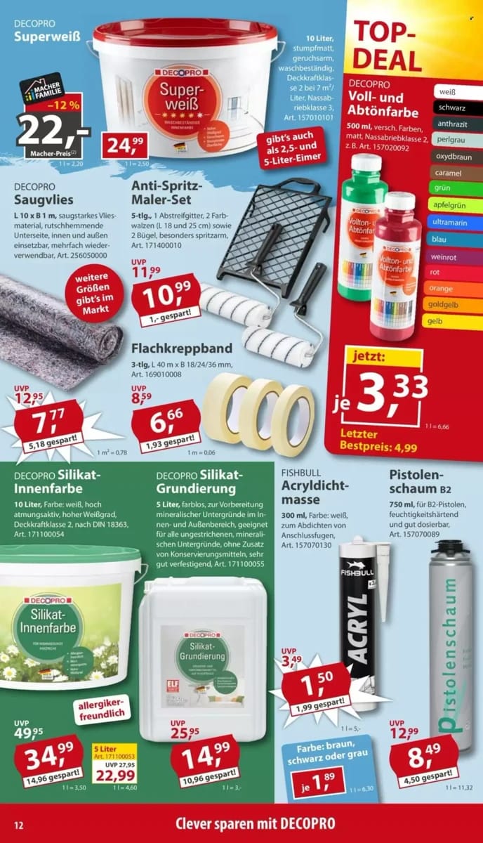 Prospekt Sonderpreis Baumarkt, Seite 12 von 16