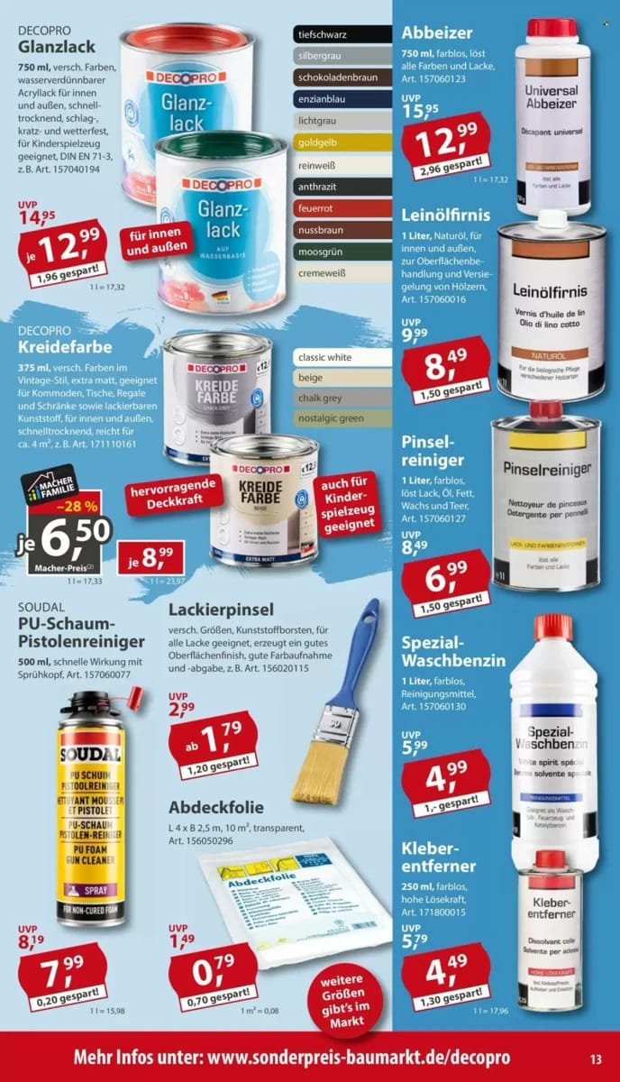 Prospekt Sonderpreis Baumarkt, Seite 13 von 16