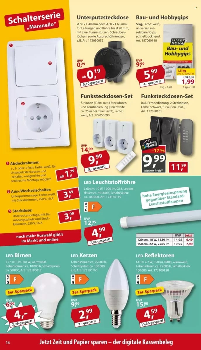 Prospekt Sonderpreis Baumarkt, Seite 14 von 16