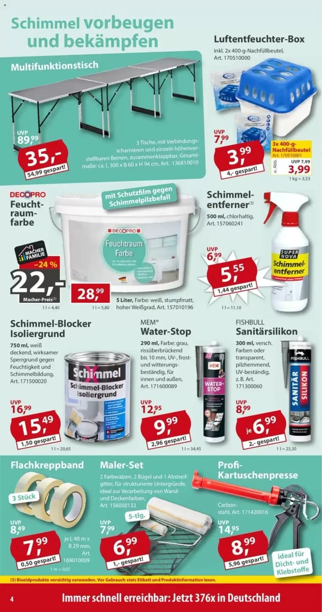 Prospekt Sonderpreis Baumarkt, Seite 4 von 18