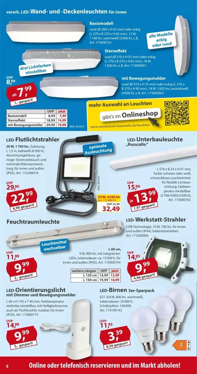 Prospekt Sonderpreis Baumarkt, Seite 6 von 18
