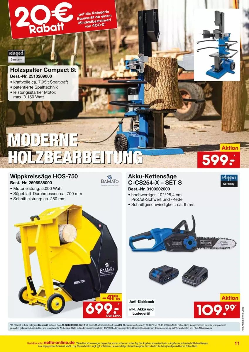 Prospekt Sonderpreis Baumarkt, Seite 18 von 18
