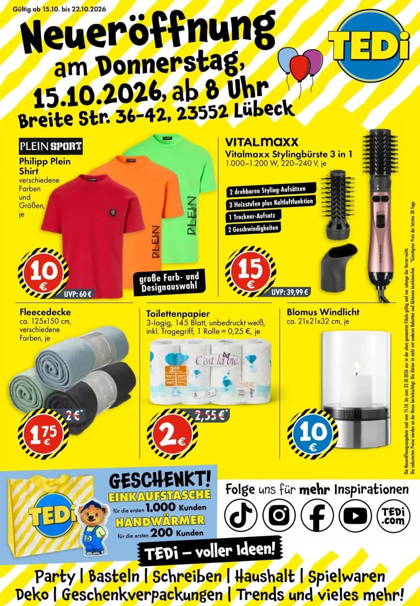 Prospekt Tedi, Seite 1 von 19