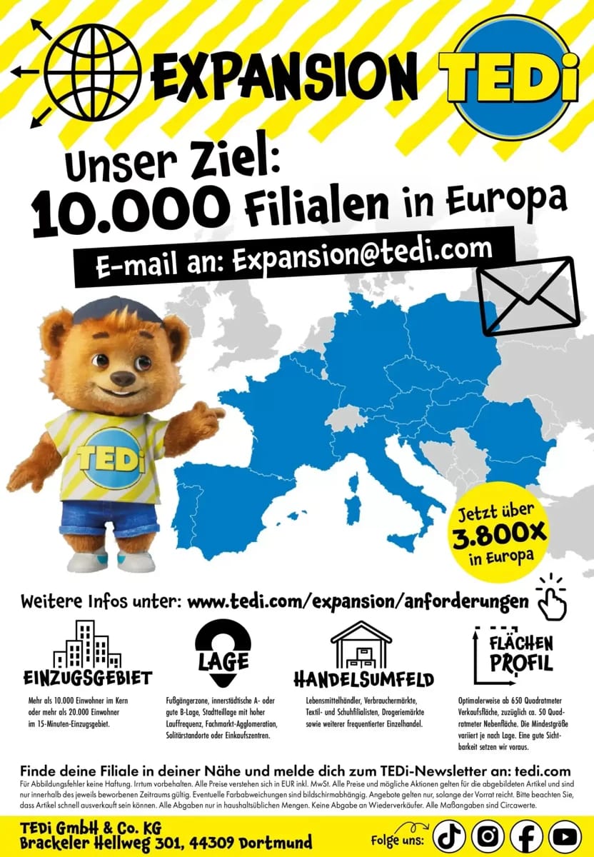 Prospekt Tedi, Seite 19 von 19
