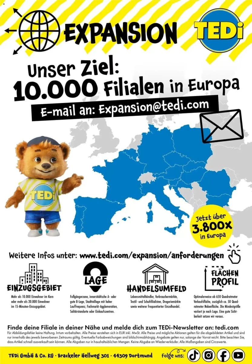 Prospekt Tedi, Seite 29 von 29