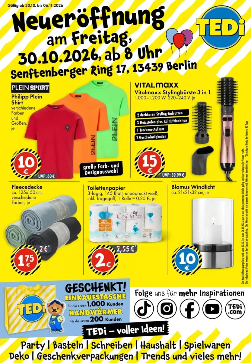 Prospekt Tedi, Seite 1 von 19