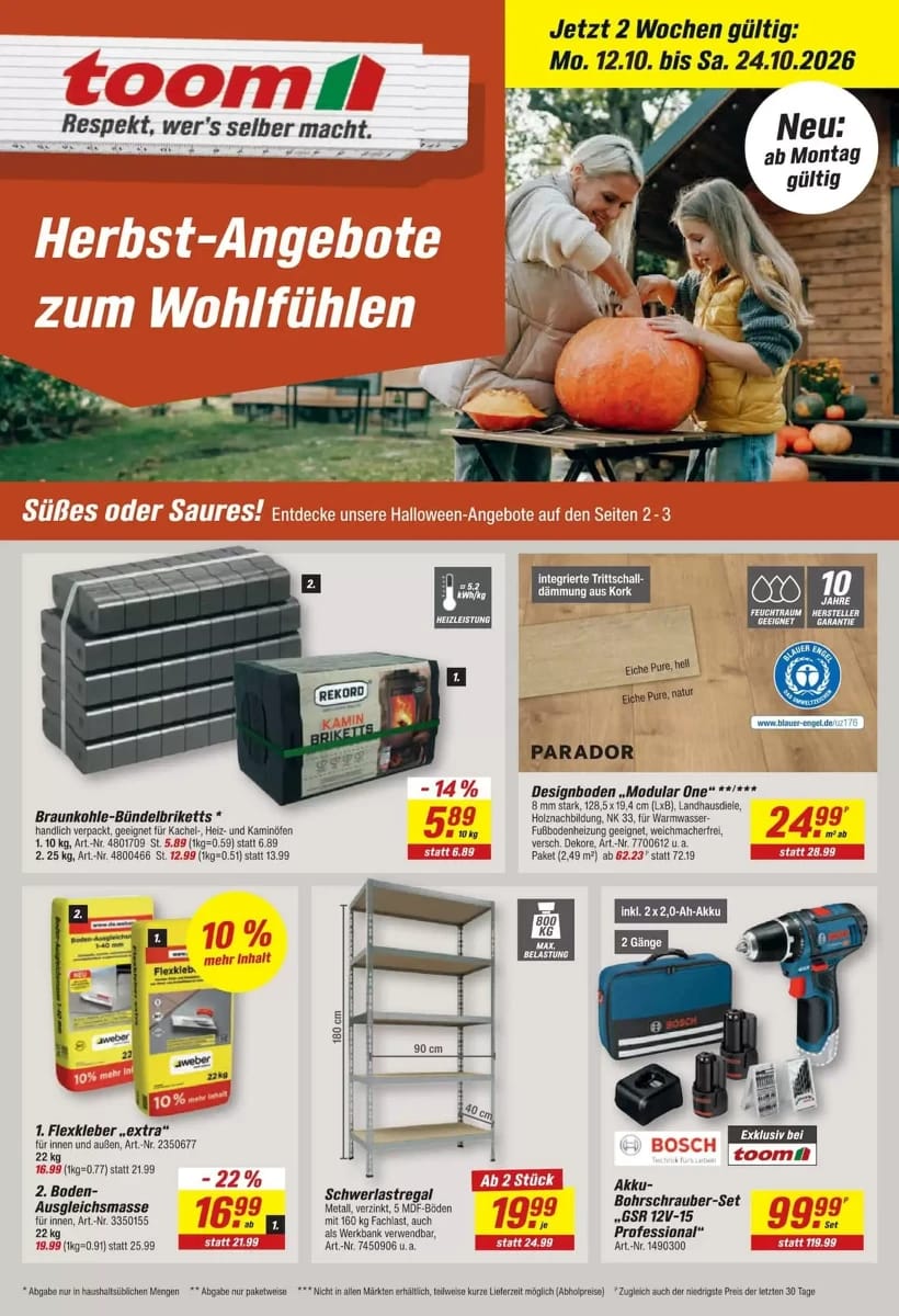 Prospekt Toom Baumarkt, Seite 1 von 28