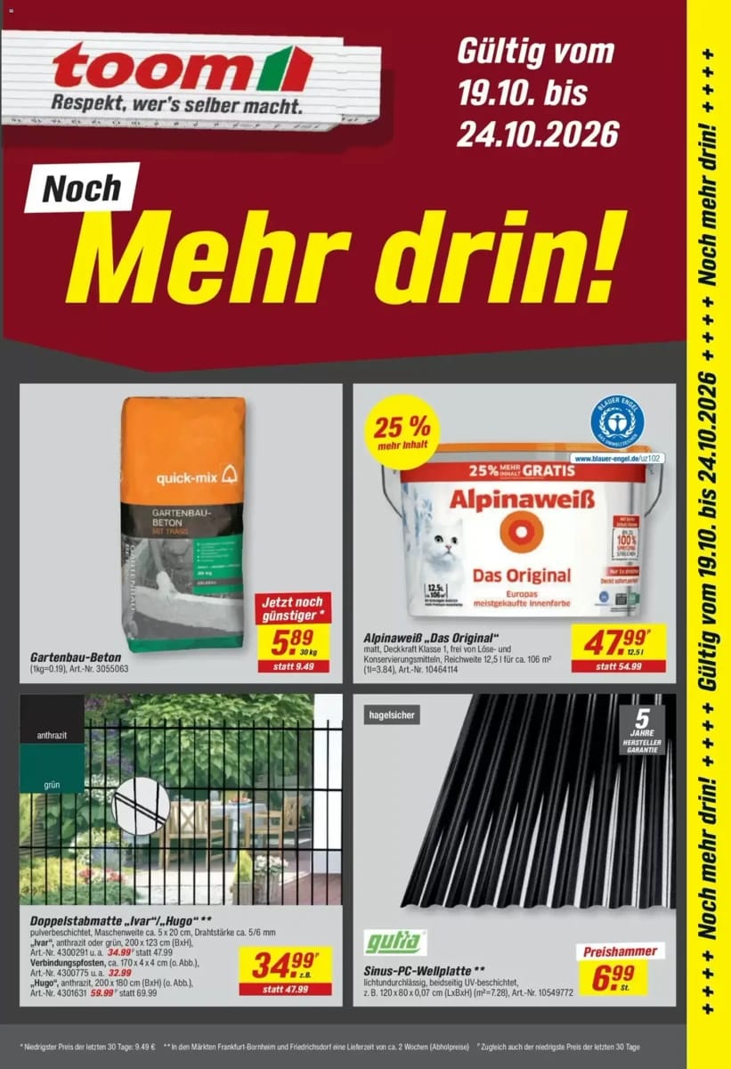 Prospekt Toom Baumarkt, Seite 1 von 4