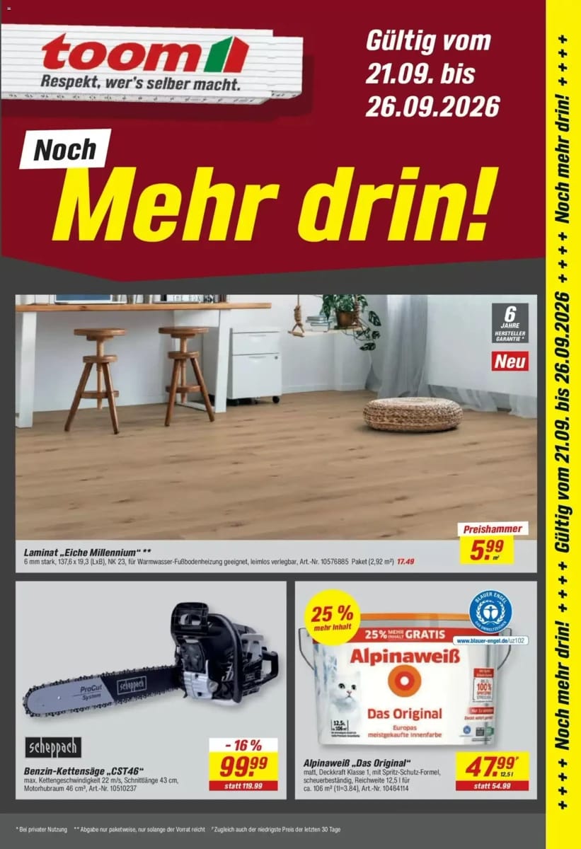 Prospekt Toom Baumarkt, Seite 1 von 4