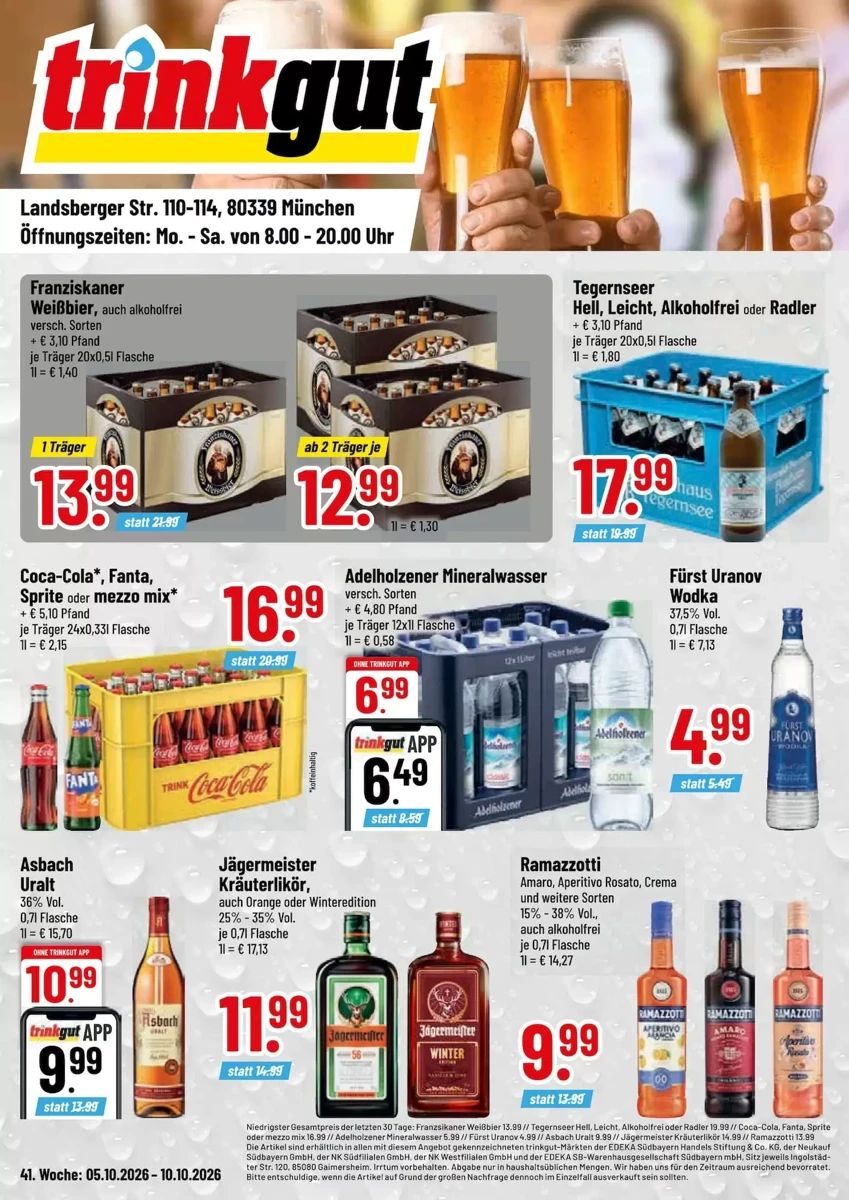 Prospekt Trinkgut, Seite 1 von 4