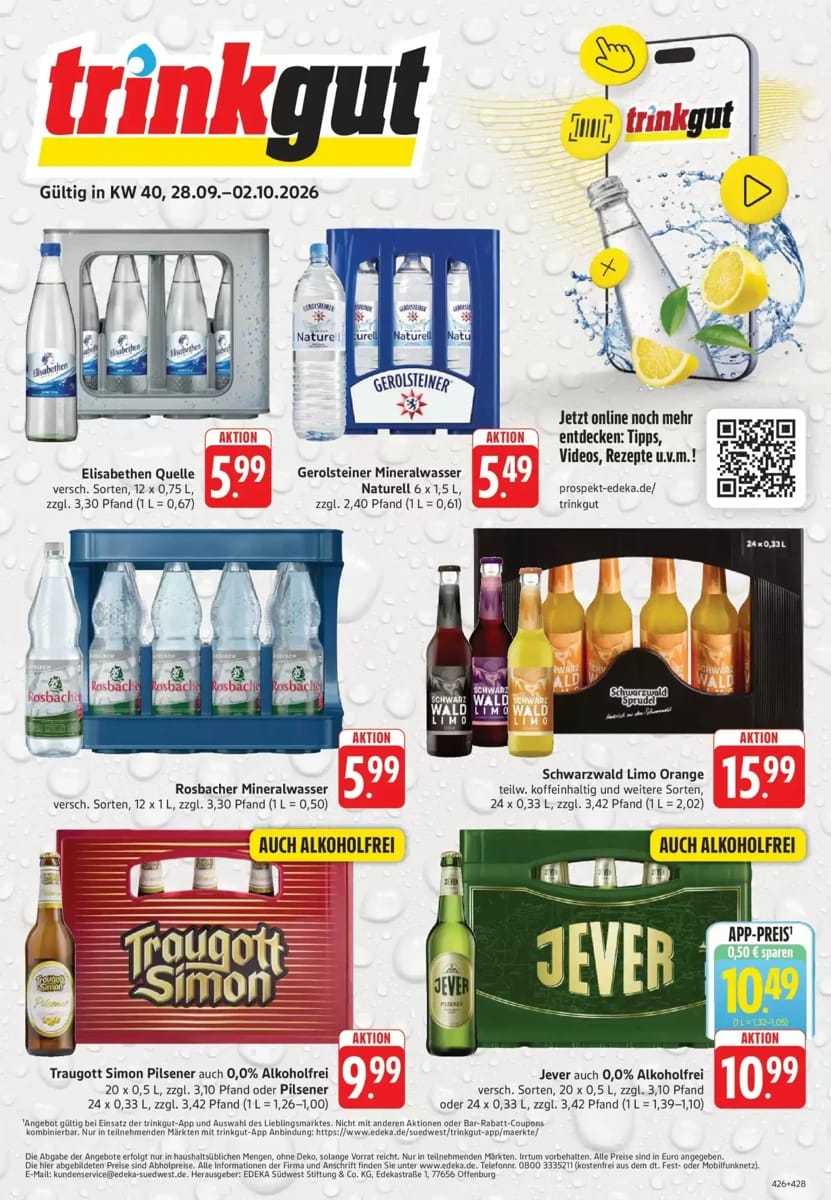 Prospekt Trinkgut, Seite 1 von 6