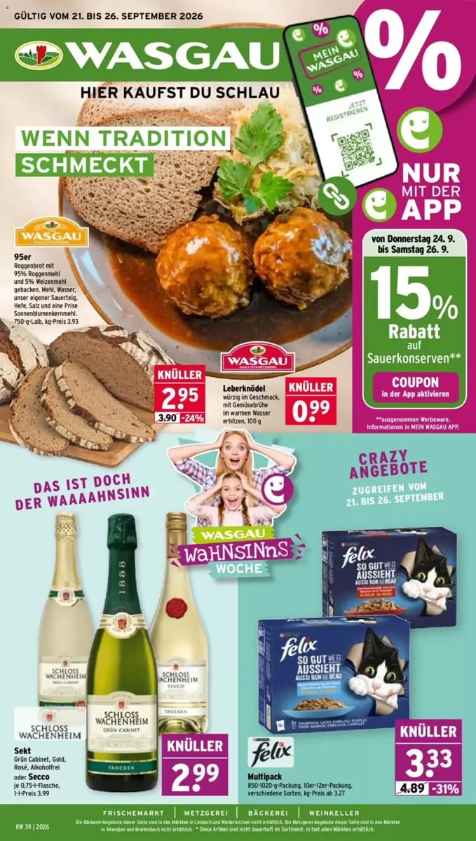 Prospekt Wasgau, Seite 1 von 30