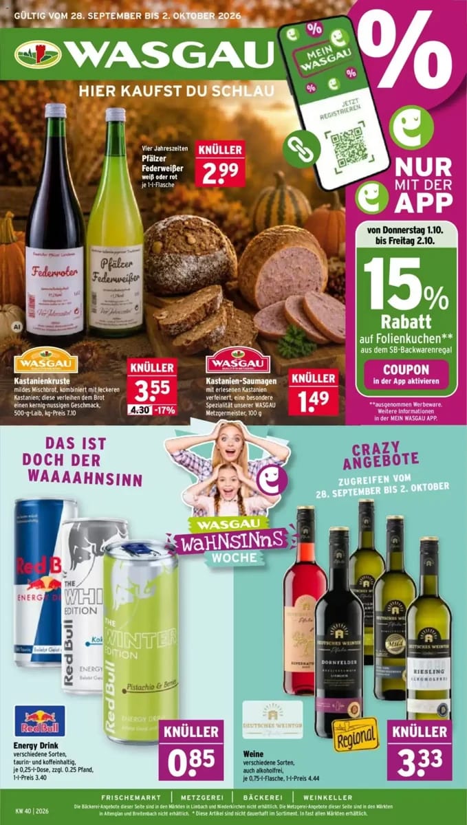 Prospekt Wasgau, Seite 1 von 30