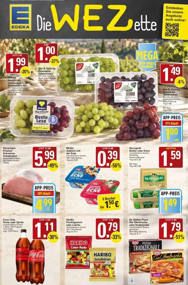 Titelseite des Prospekts von Wez, gültig 21–26 September 2026