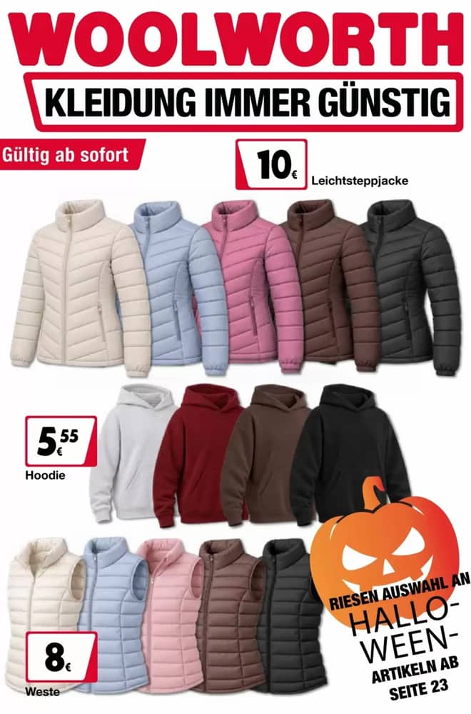 Titelseite des Prospekts von Woolworth, gültig 25. September 2026 – 6. Oktober 2026