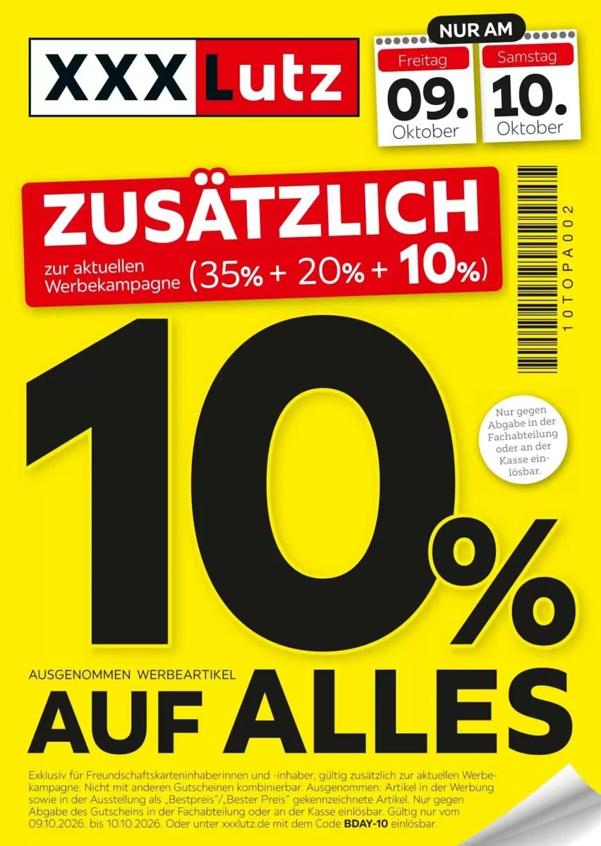 Prospekt XXXLutz, Seite 1 von 2