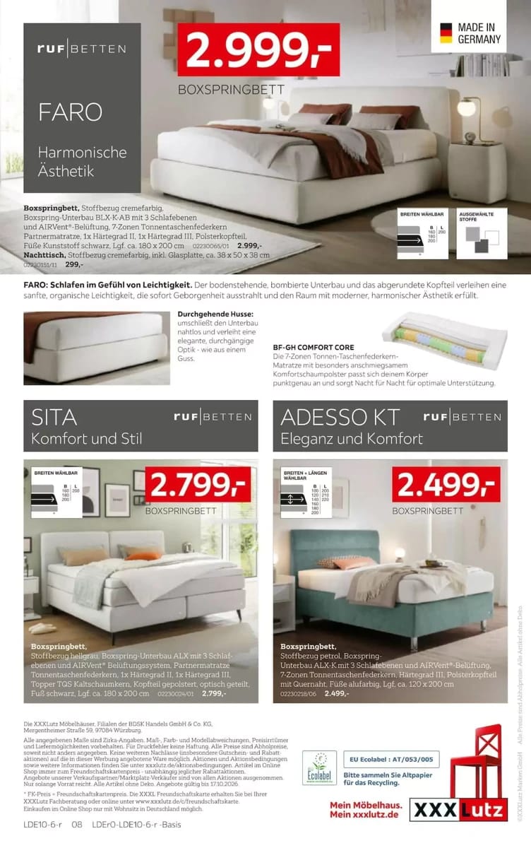 Prospekt XXXLutz, Seite 8 von 8