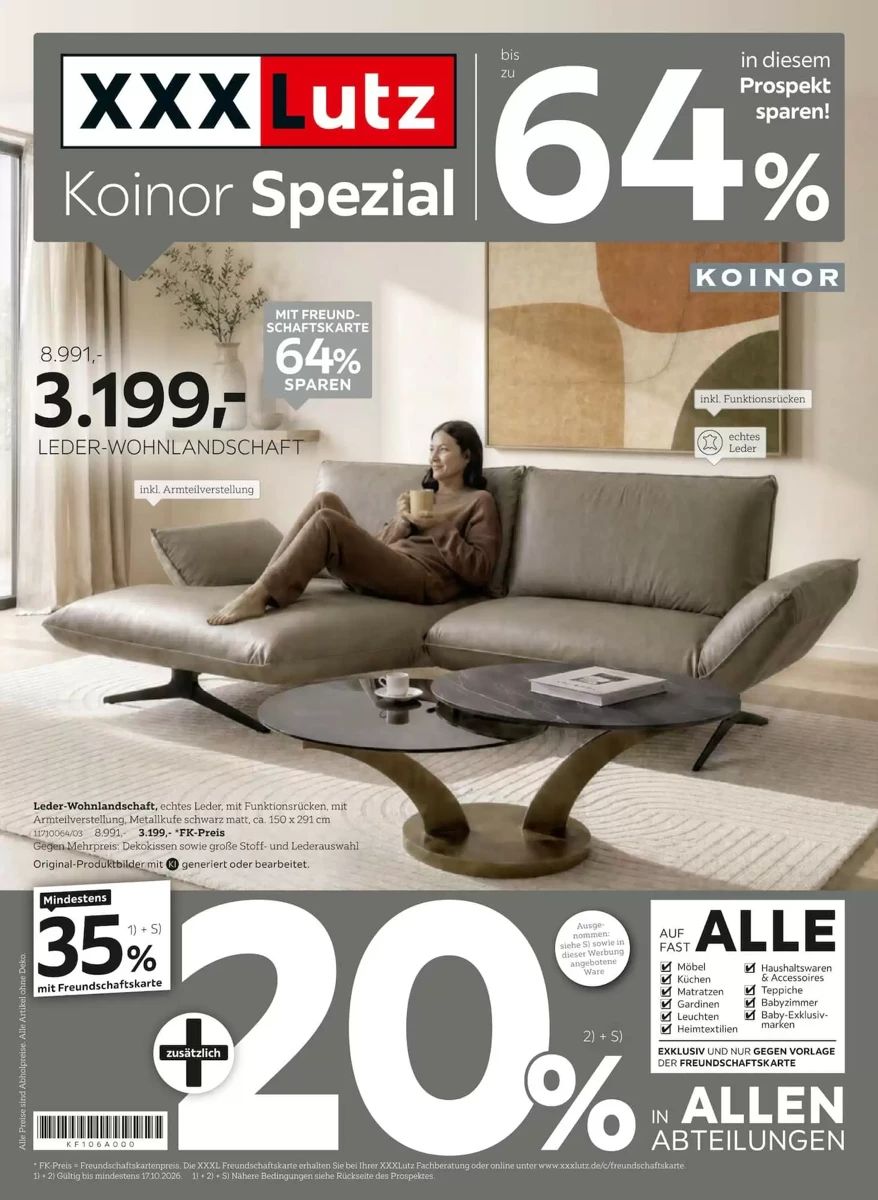 Prospekt XXXLutz, Seite 1 von 8
