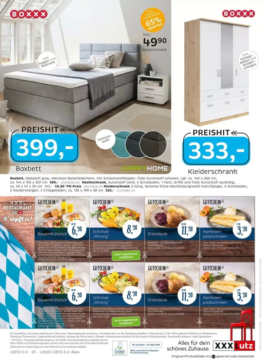 Prospekt XXXLutz, Seite 39 von 39