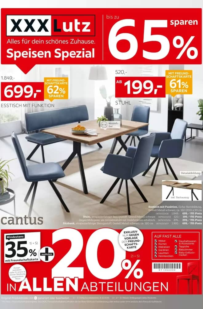 Titelseite des Prospekts von XXXLutz, gültig 17–30 Oktober 2026
