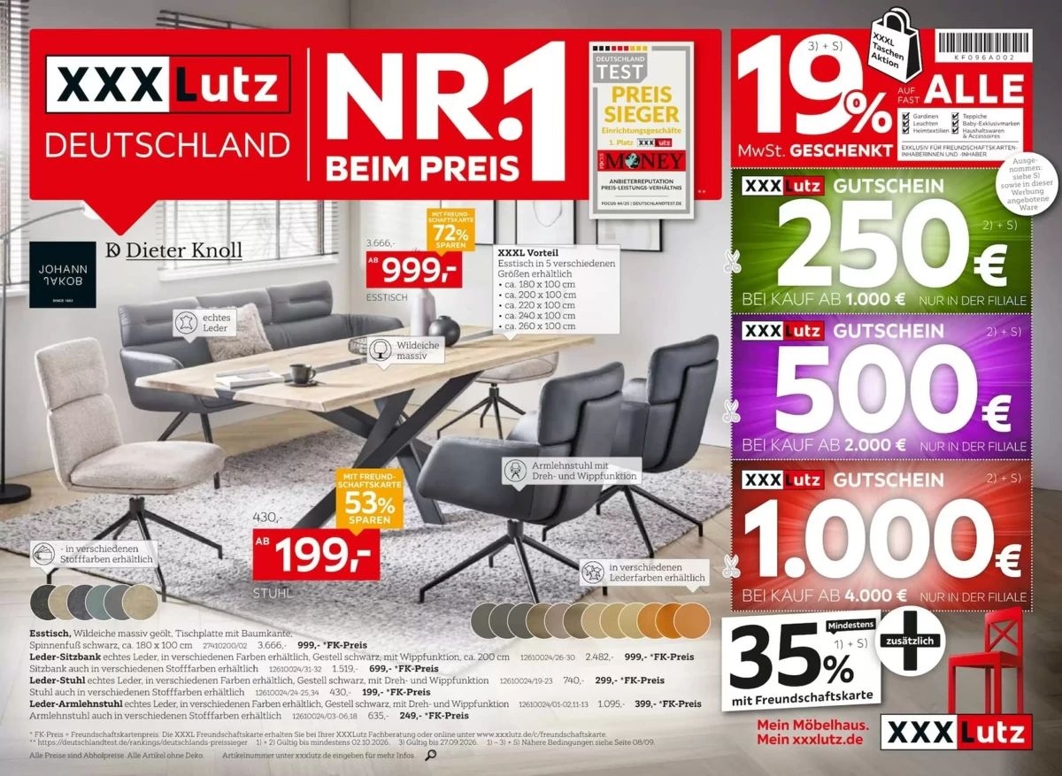 Prospekt XXXLutz, Seite 1 von 31