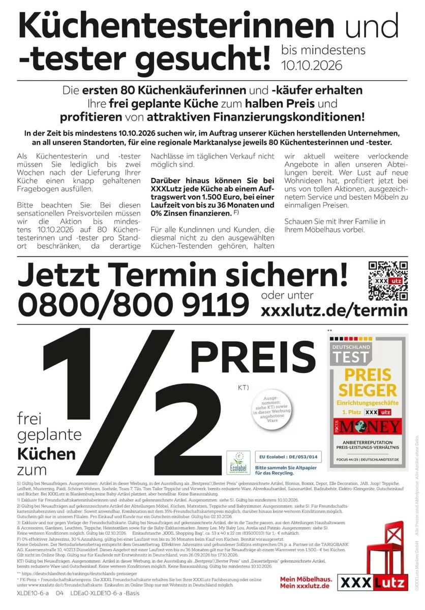 Prospekt XXXLutz, Seite 4 von 4