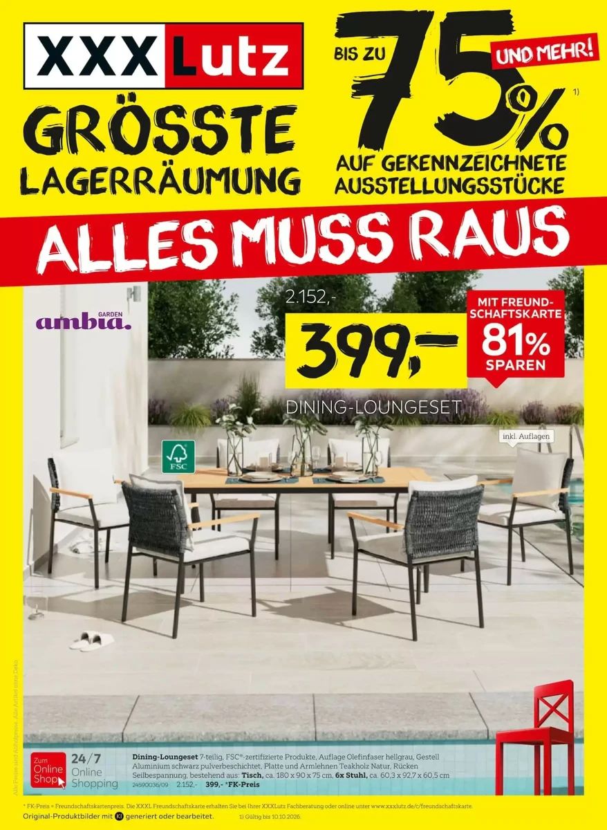 Prospekt XXXLutz, Seite 1 von 8