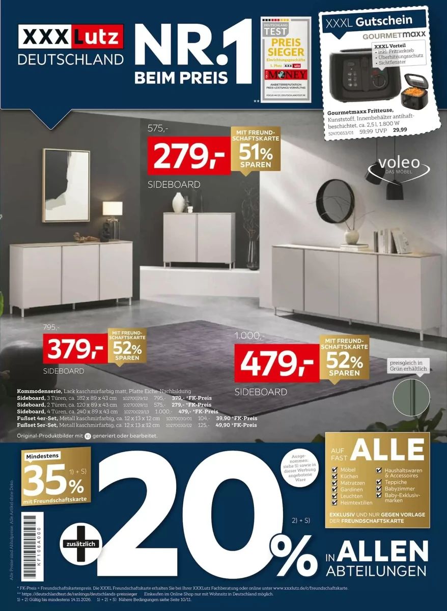 Prospekt XXXLutz, Seite 1 von 39